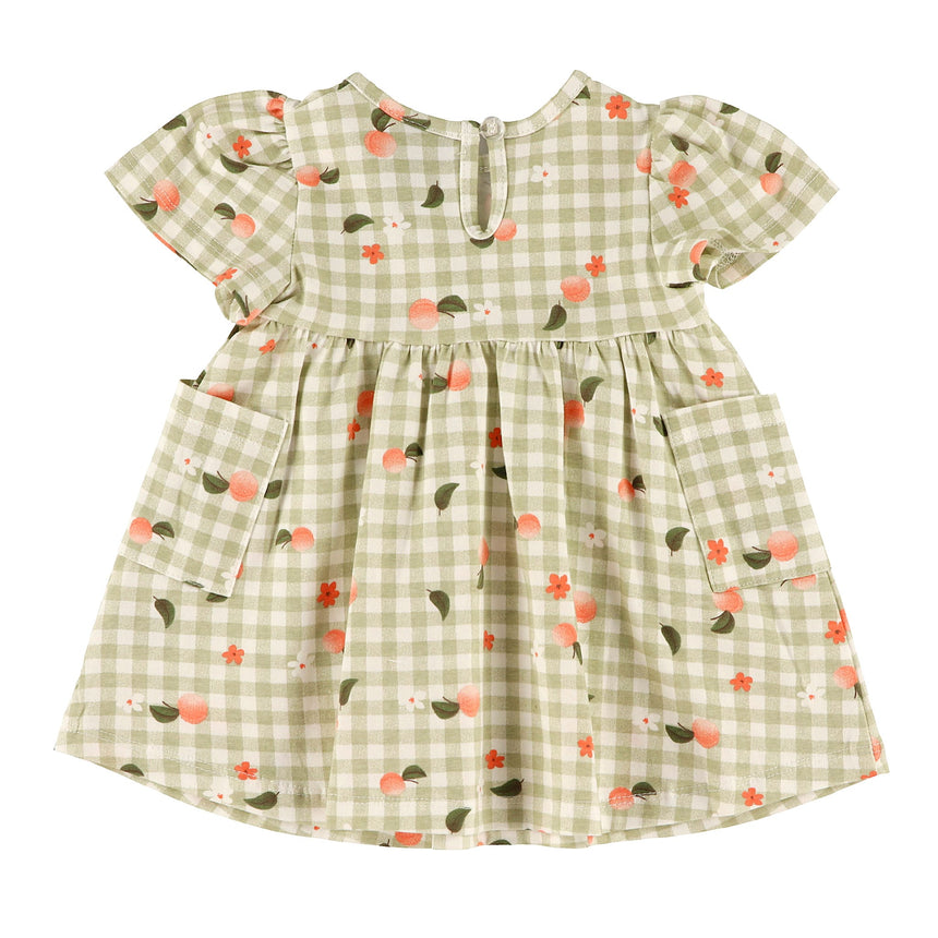 Robe Pique-nique Pêches 3-24mois-Chat Botte-CHI-1261474C-SAU-CLÉMENT