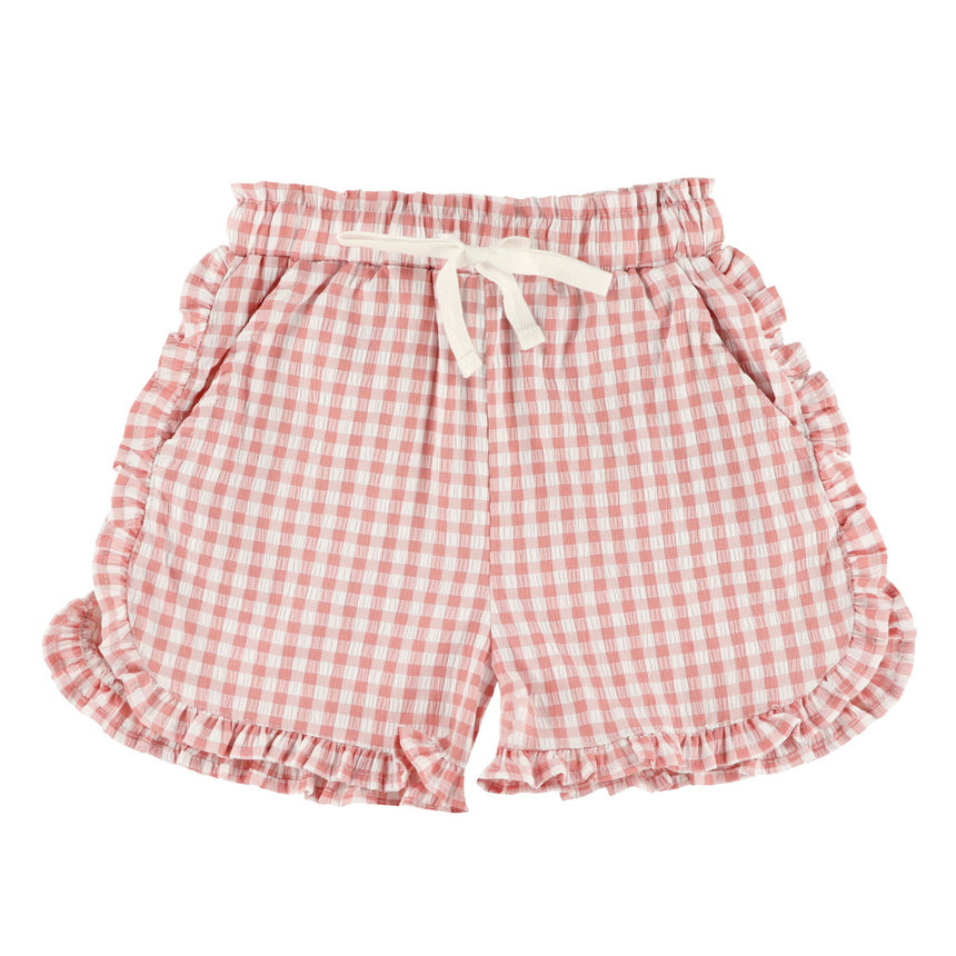 Short Pique-Nique Vichy 2-8ans-Chat Botte-Corail-2-CHI-1262471C-COR-CLÉMENT