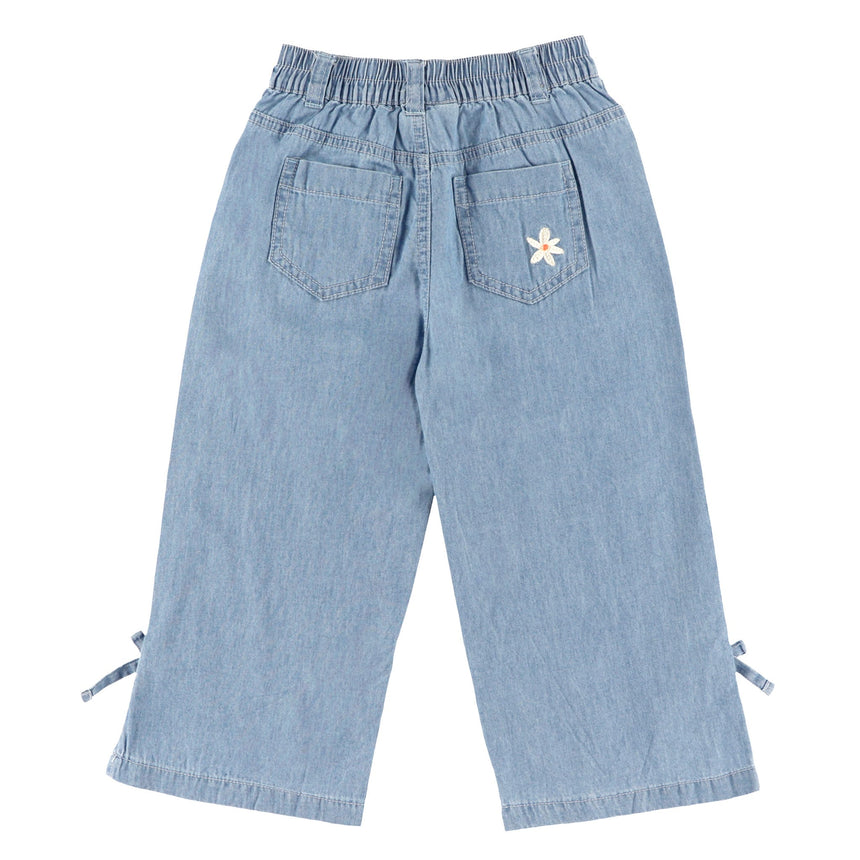 Pantalon Chambray Pique-Nique 2-8ans-Chat Botte-CHI-1262473C-CLÉMENT