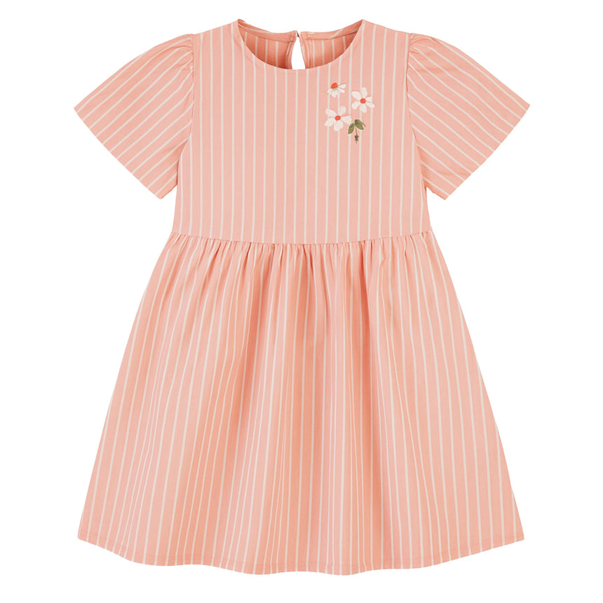 Robe Pique-nique Rayée 2-8ans-Chat Botte-Pêche-2-CHI-1262474C-PEC-CLÉMENT