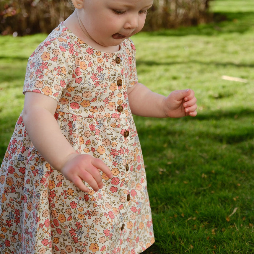 Robe Pique-nique Fleurs 2-8ans-Chat Botte-CHI-1262481C-PEC-CLÉMENT
