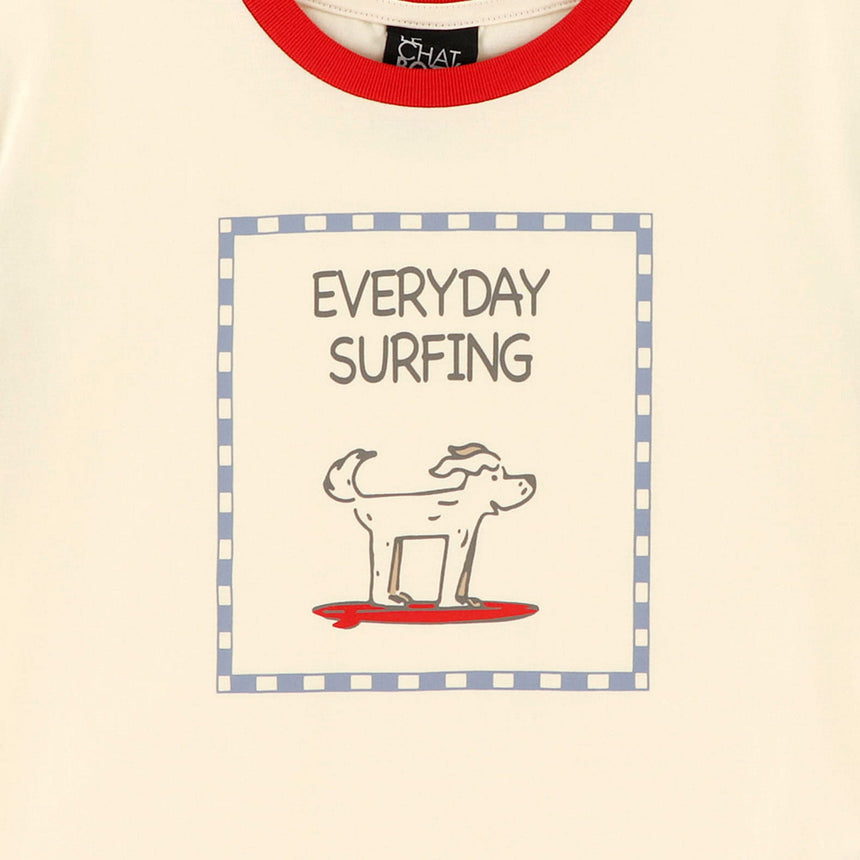 T-shirt Surf Chien 2-10ans-Chat Botte-CHI-1265460C-IVO-CLÉMENT