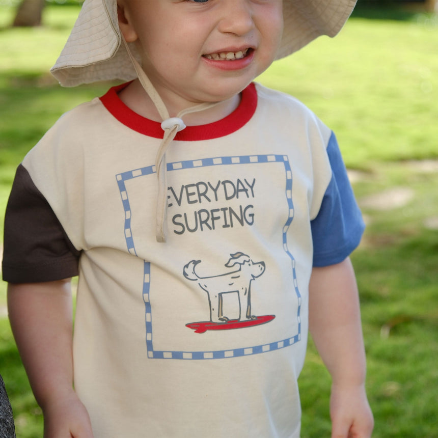T-shirt Surf Chien 2-10ans-Chat Botte-CHI-1265460C-IVO-CLÉMENT