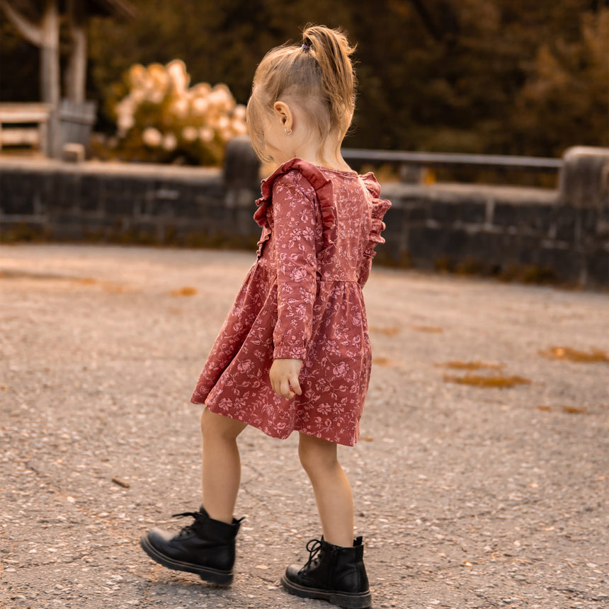 Robe Imprimée Poésie Floral 2-8ans