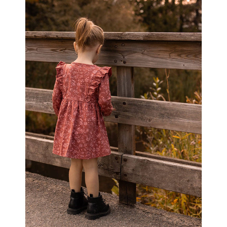 Robe Imprimée Poésie Floral 2-8ans