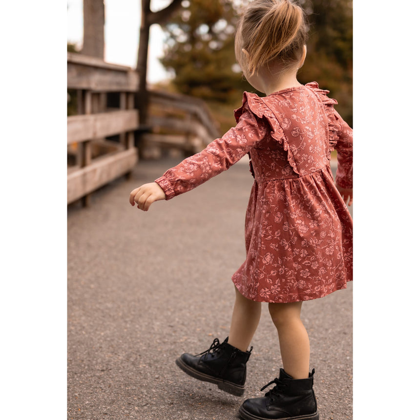 Robe Imprimée Poésie Floral 2-8ans