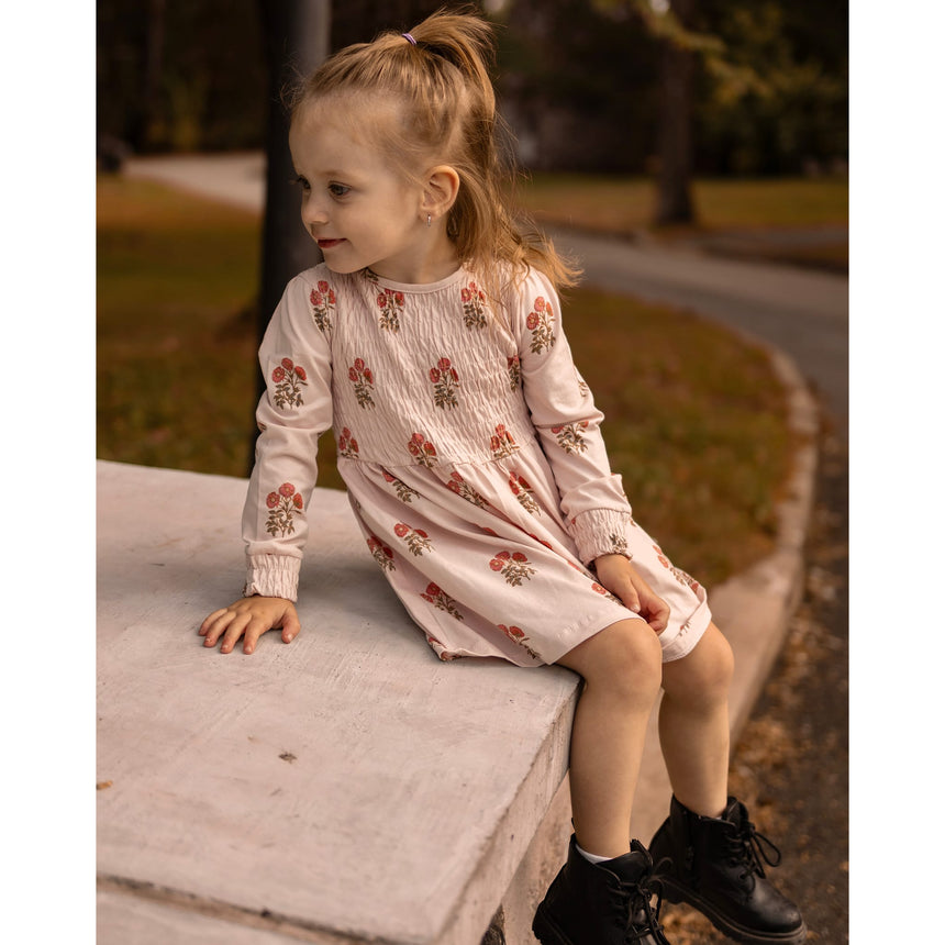 Robe Imprimée Poésie Bouquets 2-8ans