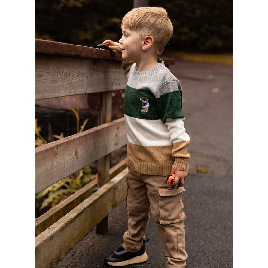 Striped Academy Sweater 2-8