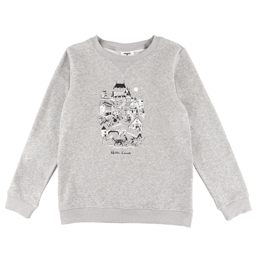 Gilet Ouaté Vieux Québec Adulte-Clement Heritage-Gris-S-CLH-CLSPAM06028-CLÉMENT