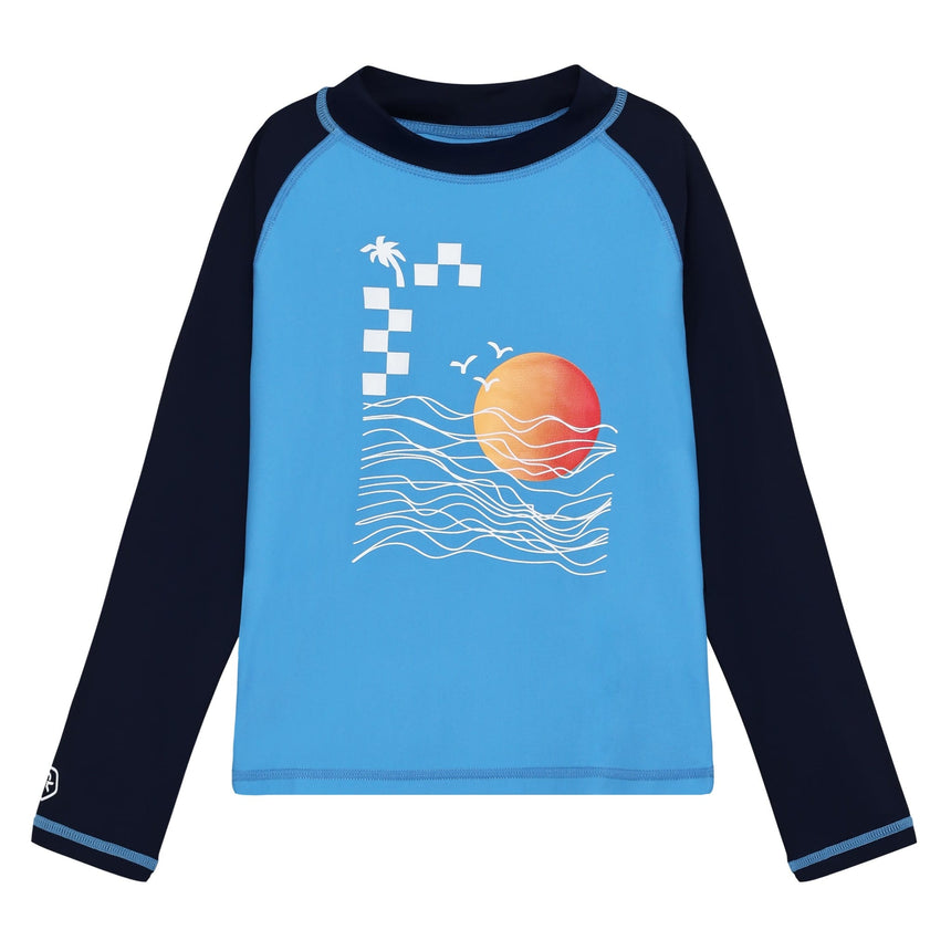 T-shirt Maillot Sun 2-12ans-Color Kids-Bleu-2-CLO-720385-7553-CLÉMENT