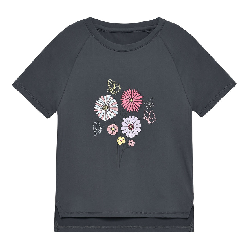 T-shirt Fleurs 4-8ans-Color Kids-Charcoal-4-CLO-742660-1922-CLÉMENT