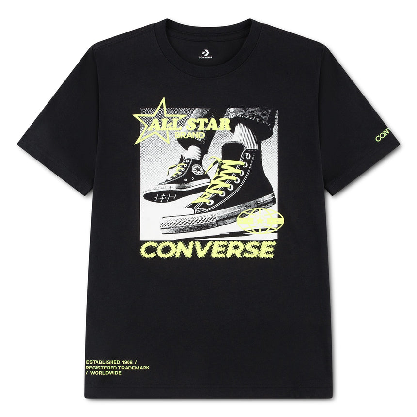 T-shirt Photo Real Sneaker8-16ans-Converse-Noir-S-CO2-9CH931-023-CLÉMENT