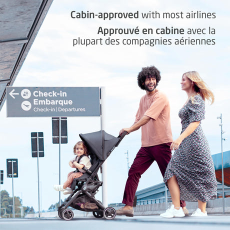 Lara Ultracompact Stroller - Essential Black