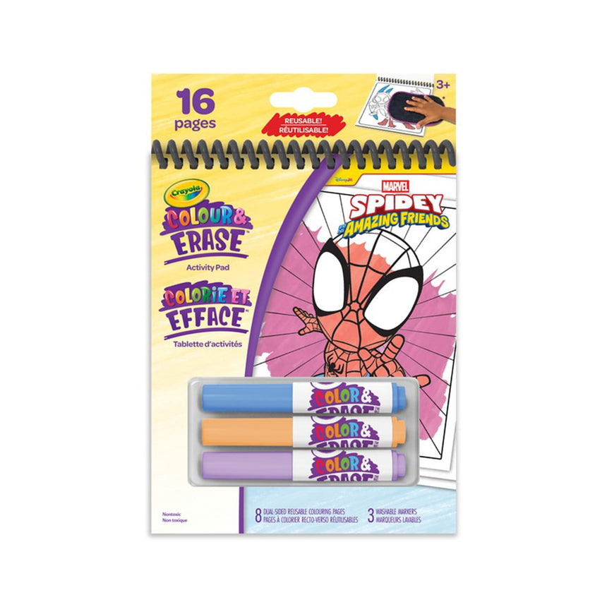 Cahier Colorie & Efface - Spidey-Crayola-CRL-80-6955-CLÉMENT