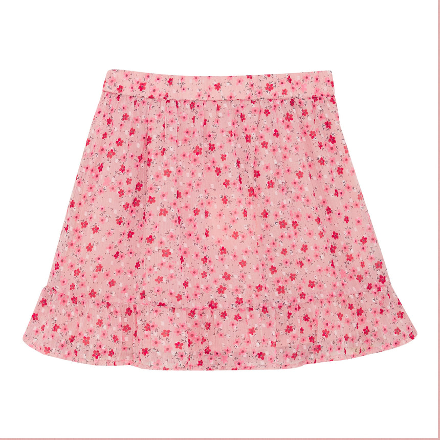 Jupe Dobby Fleurs 2-14ans-Creamie-Rose-2-CRM-823151-5506-CLÉMENT