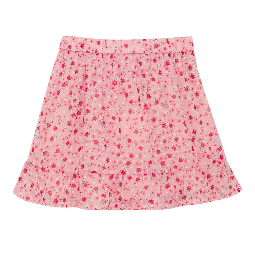 Jupe Dobby Fleurs 2-14ans-Creamie-Rose-2-CRM-823151-5506-CLÉMENT