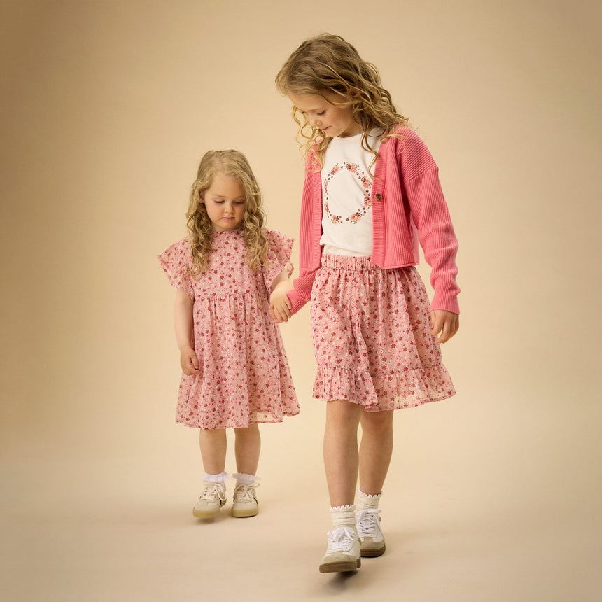 Jupe Dobby Fleurs 2-14ans-Creamie-CRM-823151-5506-CLÉMENT