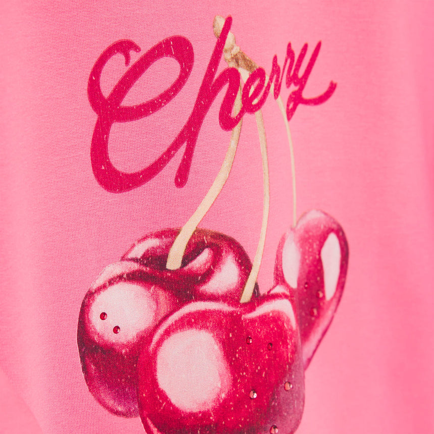 Gilet Ouaté Cerise 4-14ans-Creamie-CRM-823206-5223-CLÉMENT