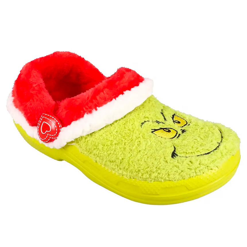 The Grinch Lined Clogs Sizes 4-10