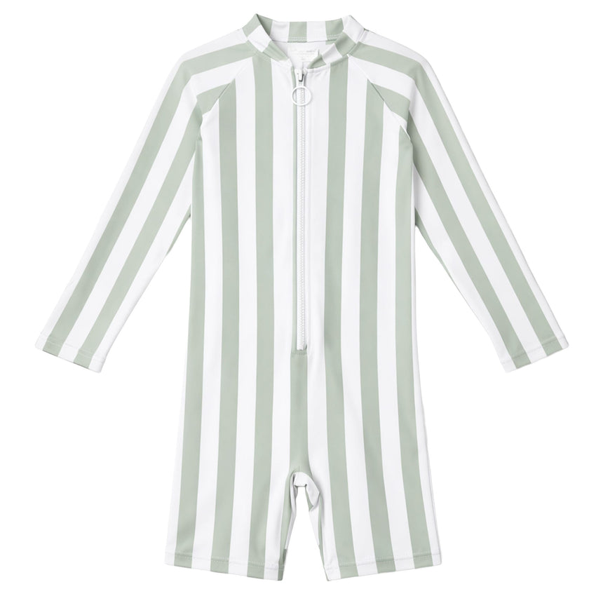 Maillot UV Rayé Sauge 3-18mois-Current Tyed-Sauge-3 m-CTY-CTSUN-SSTR1-CLÉMENT