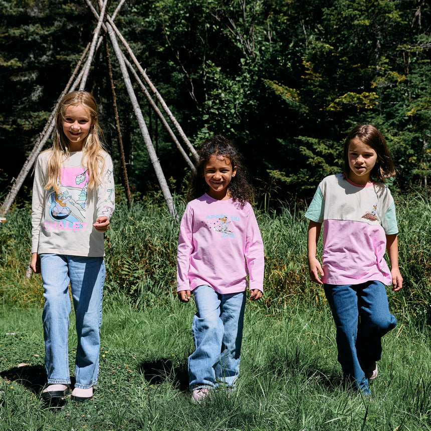 T-shirt Manches Longues Ours Ski 2-10ans