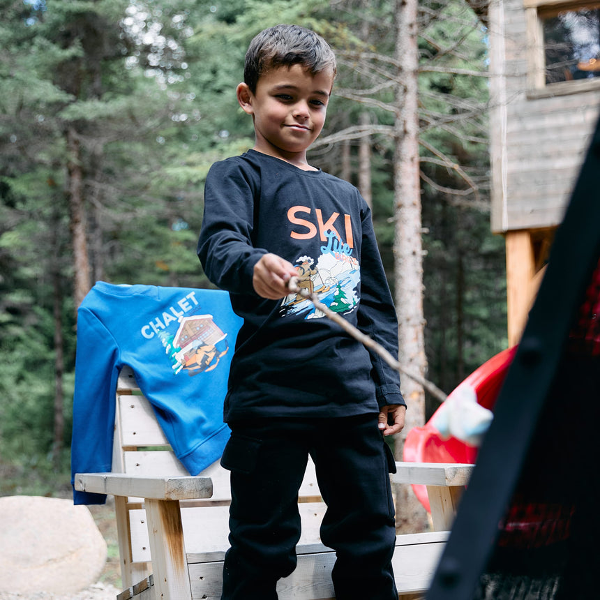 Ski Life Long Sleeve T-shirt 2-10 y