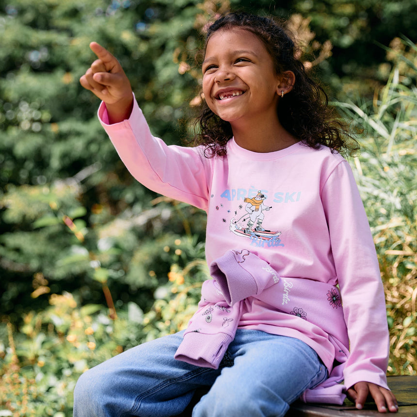 T-shirt Manches Longues Ours Ski 2-10ans