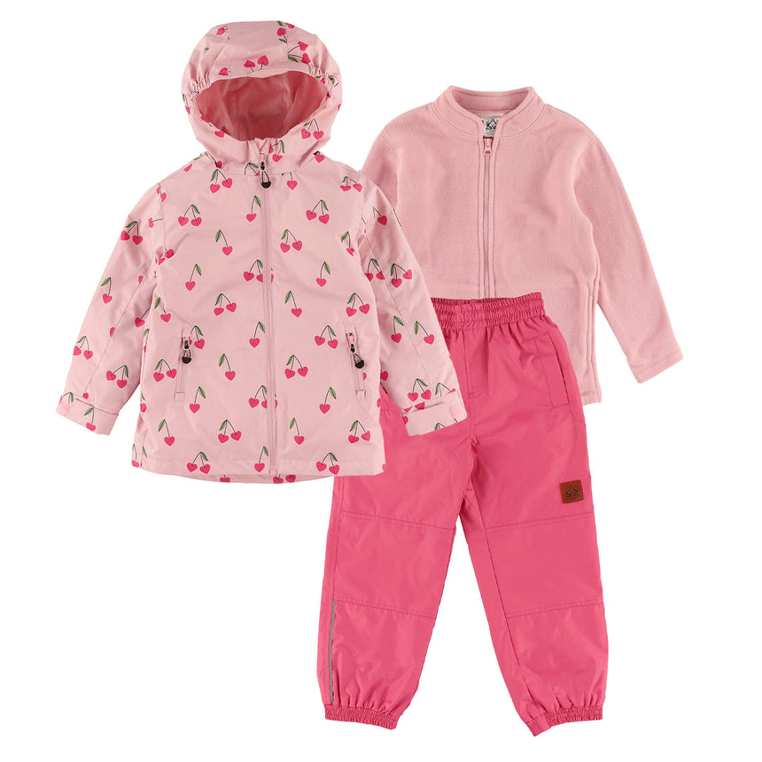 Ensemble Extérieur 3-en-1 Cerise 2-6ans-Deer Mountain-Rose-2-DE2-26SLJ13J03P2-CLÉMENT