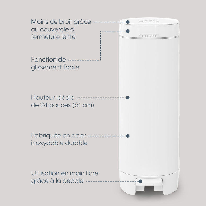 Poubelle À Couches Deluxe Blc-Diaper Genie-DIG-I000877-CLÉMENT