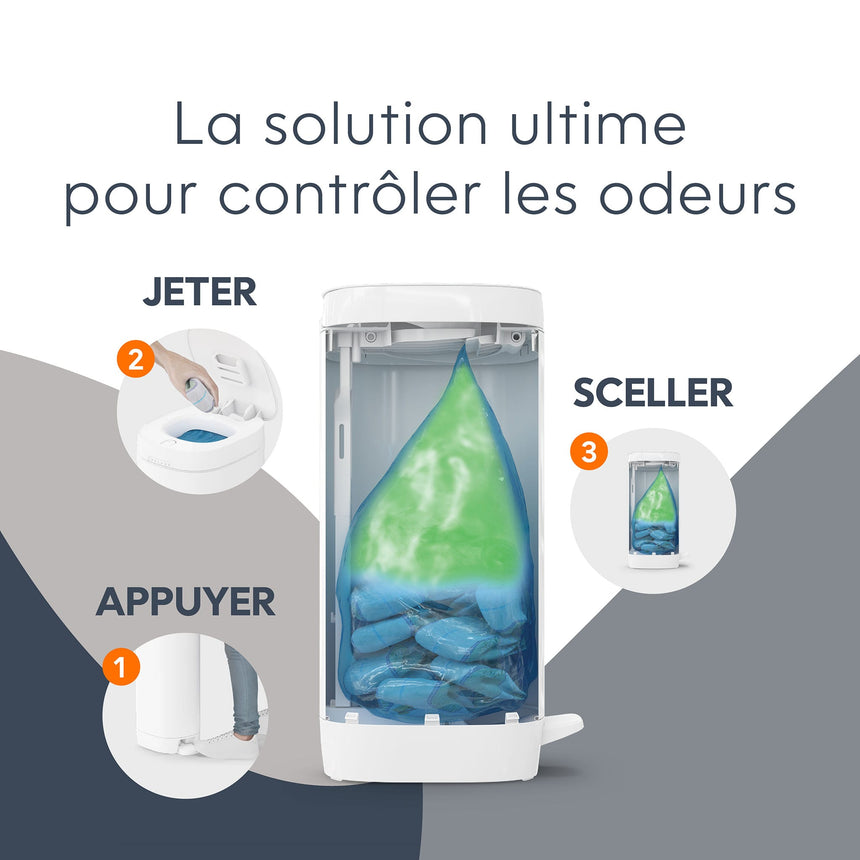 Poubelle À Couches Deluxe Blc-Diaper Genie-DIG-I000877-CLÉMENT
