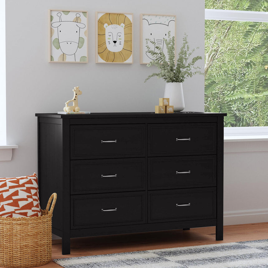 Commode Charlie 6 tiroirs - Ébène-DaVinci-DVI-M12826E-CLÉMENT