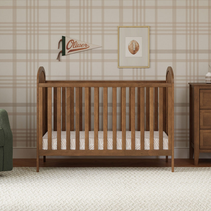 Beau 3-in-1 Convertible Crib - Walnut