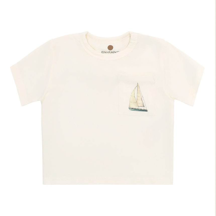 T-shirt Voilier 6-24mois-En Fant-Blanc-6 m-ENF-215394-1021-CLÉMENT