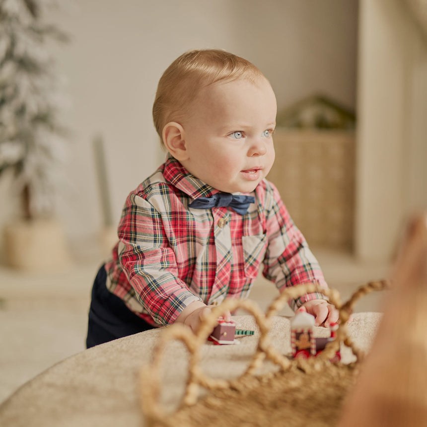 Ensemble Chemise Carreaux 3-24mois-Firsts par Petit Lem-FIT-25HGW41E04-CLÉMENT