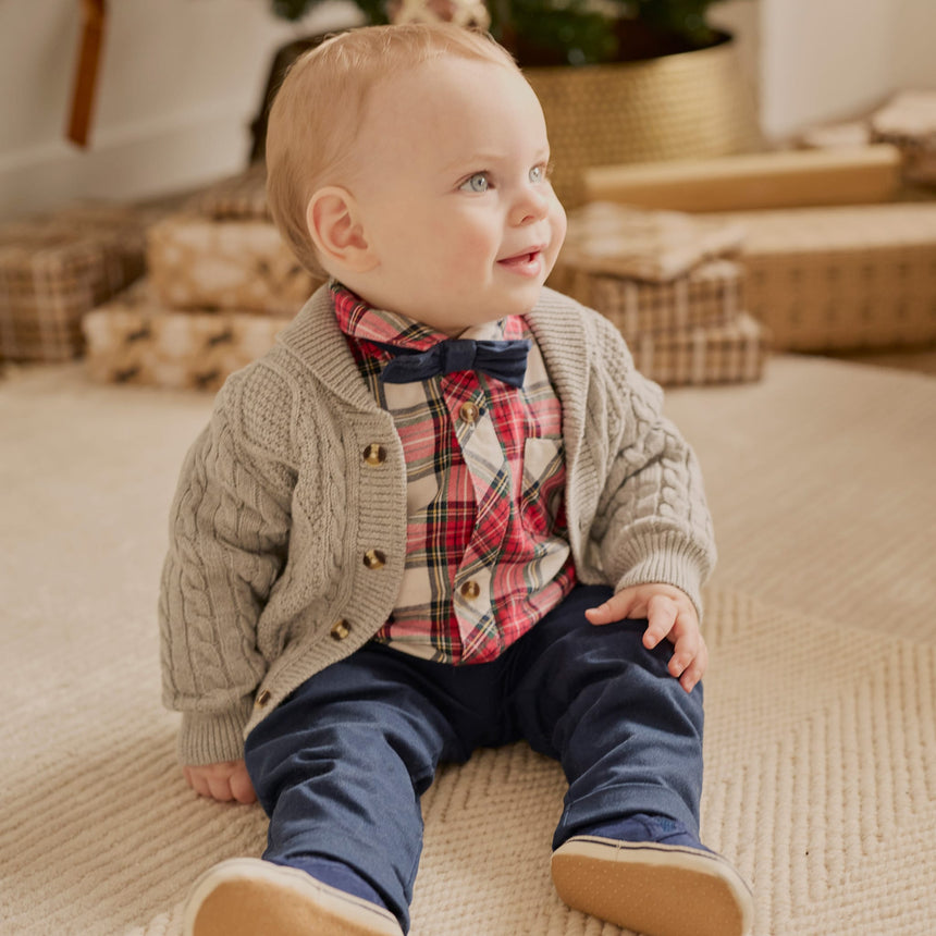 Ensemble Chemise Carreaux 3-24mois-Firsts par Petit Lem-FIT-25HGW41E04-CLÉMENT