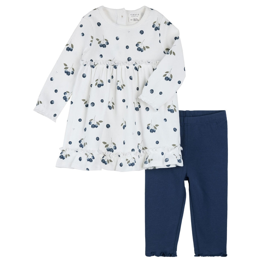 Robe Bleuets 3-24mois-Firsts par Petit Lem-Ivoire-3 m-FIT-26EGW30E03-CLÉMENT