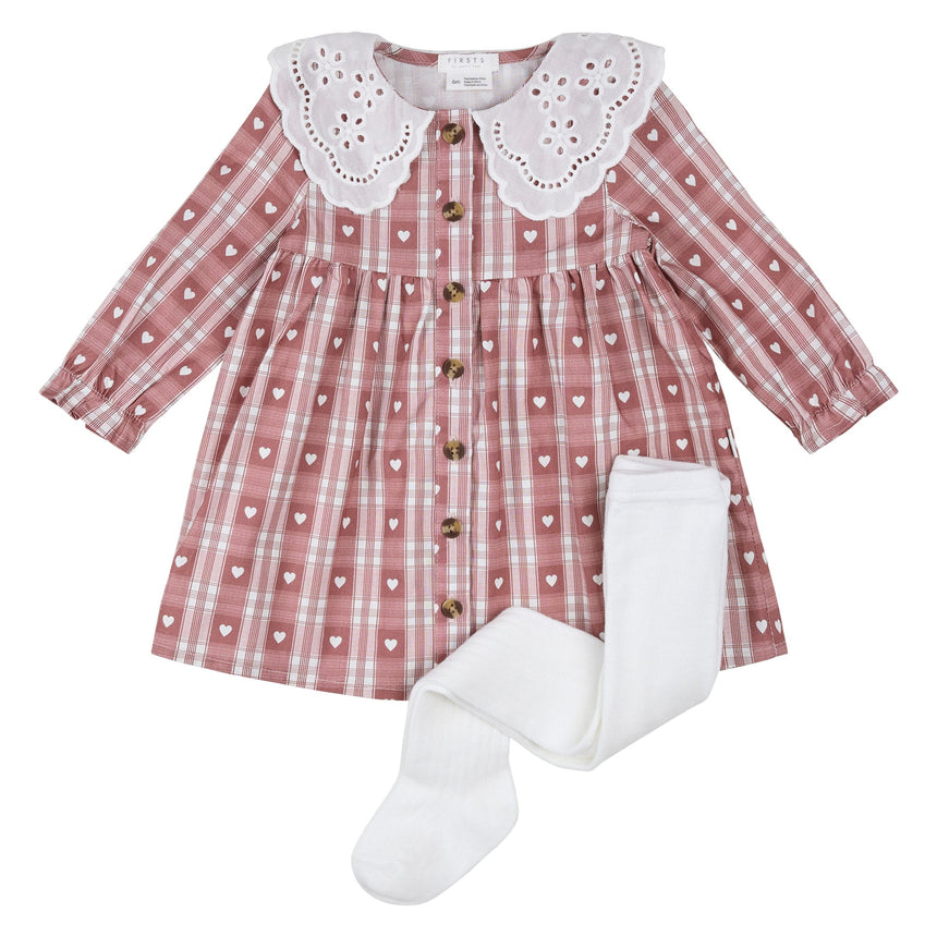 Robe Imprimée Pommes 3-24mois-Firsts par Petit Lem-Rose-3 m-FIT-26FGW33E16-CLÉMENT