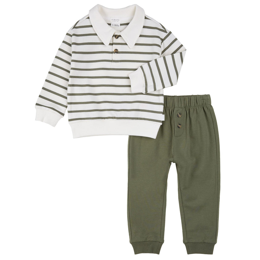Ensemble Polo Citrouilles 3-24mois-Firsts par Petit Lem-Ivoire-3 m-FIT-26FGW34E17-CLÉMENT