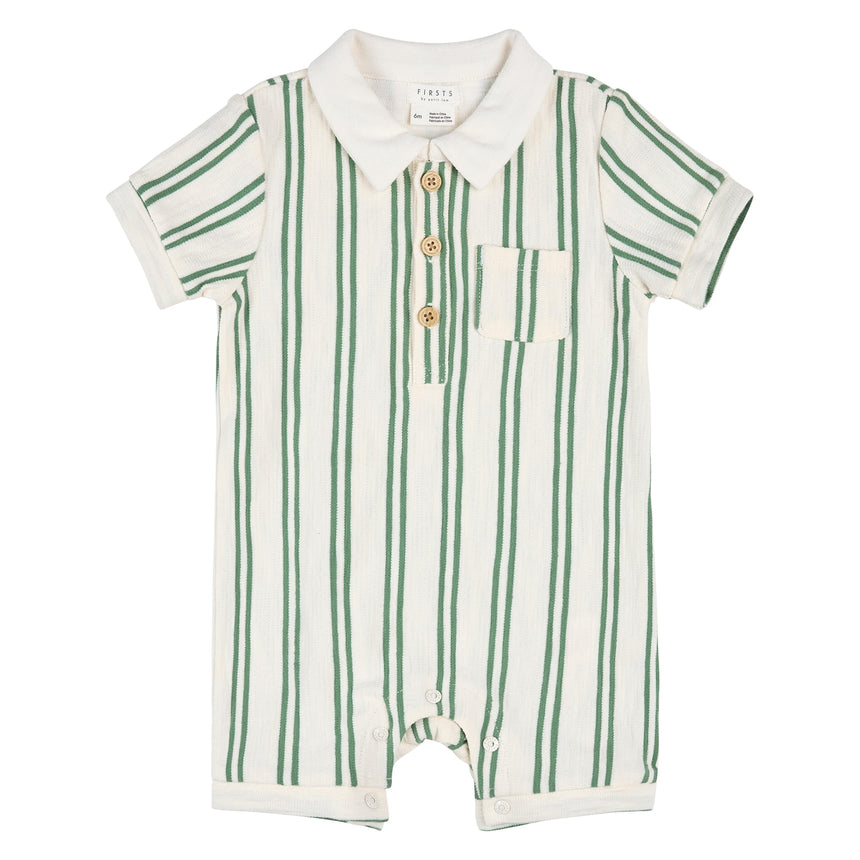 Barboteuse Rayée Golf 3-24mois-Firsts par Petit Lem-Beige-3 m-FIT-26SGW33N01-CLÉMENT