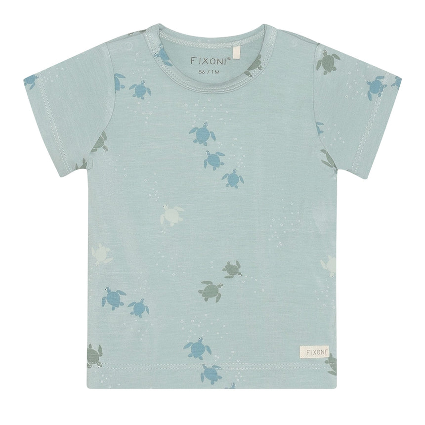 T-shirt Tortue 6-24mois-Fixoni-Turquoise-6 m-FIX-423162-8002-CLÉMENT