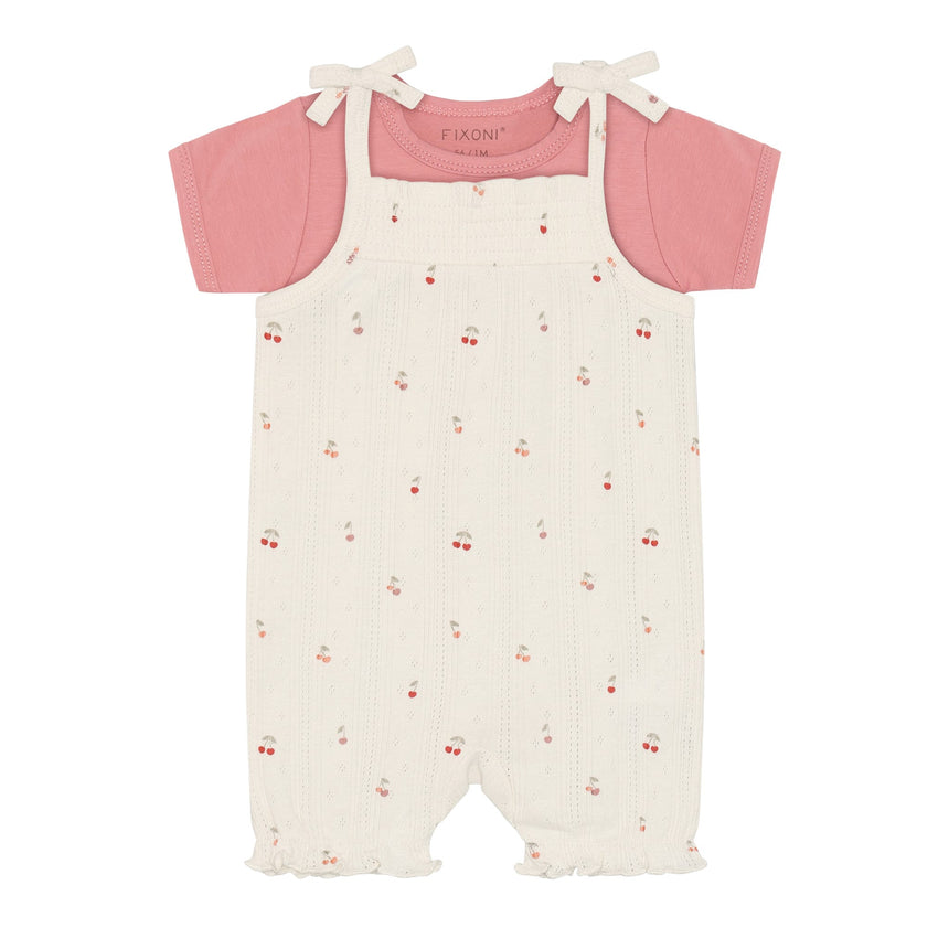 Ensemble Salopette Pointelle 6-24mois-Fixoni-Ivoire-3 m-FIX-423176-1701-CLÉMENT