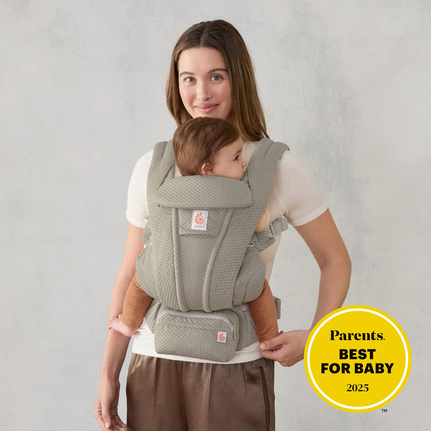 Porte-Bébé Omni Deluxe Mesh - Olive-Ergobaby-FUL-BCODMSFTOLV-CLÉMENT