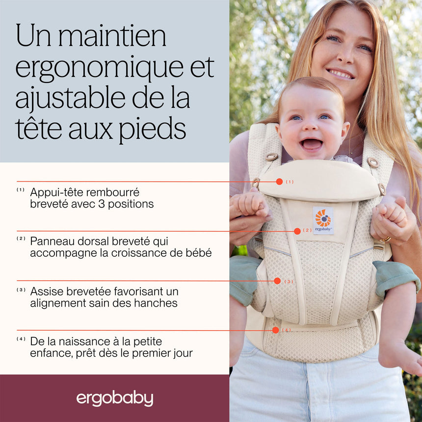 Porte-bébé 360 Omni Breeze - Gris Perle