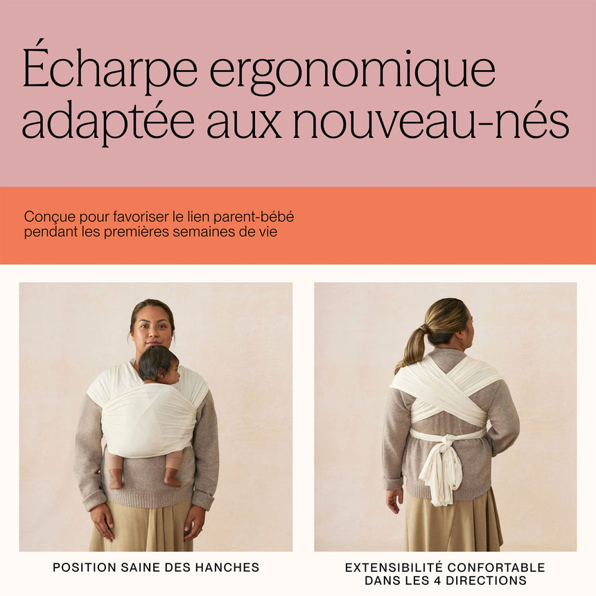 Porte-Bébé Écharpe Aura - Noir-Ergobaby-FUL-WLASKSFTBLK-CLÉMENT
