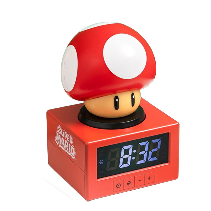 Réveil Lumineux Super Mario Champignon-Groupe Ricochet-GRI-LITJX13124NN-CLÉMENT