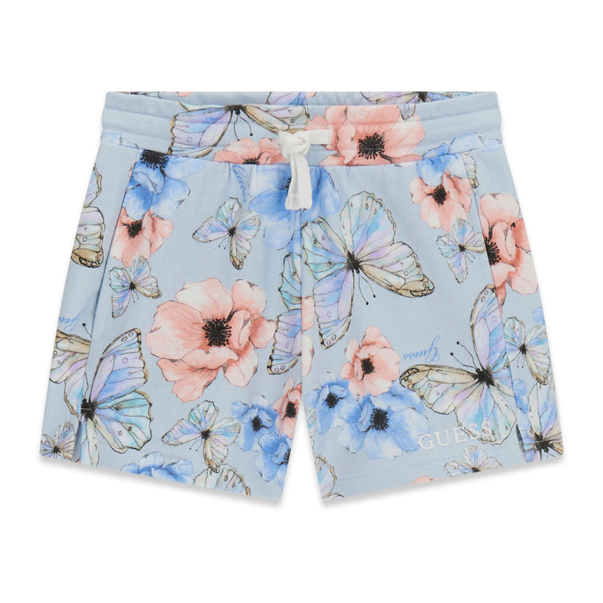 Short Ouatée Imprimée Papillon 7-14ans-Guess Kids-Bleu-7-GUE-J6RD07KA6R4-CLÉMENT