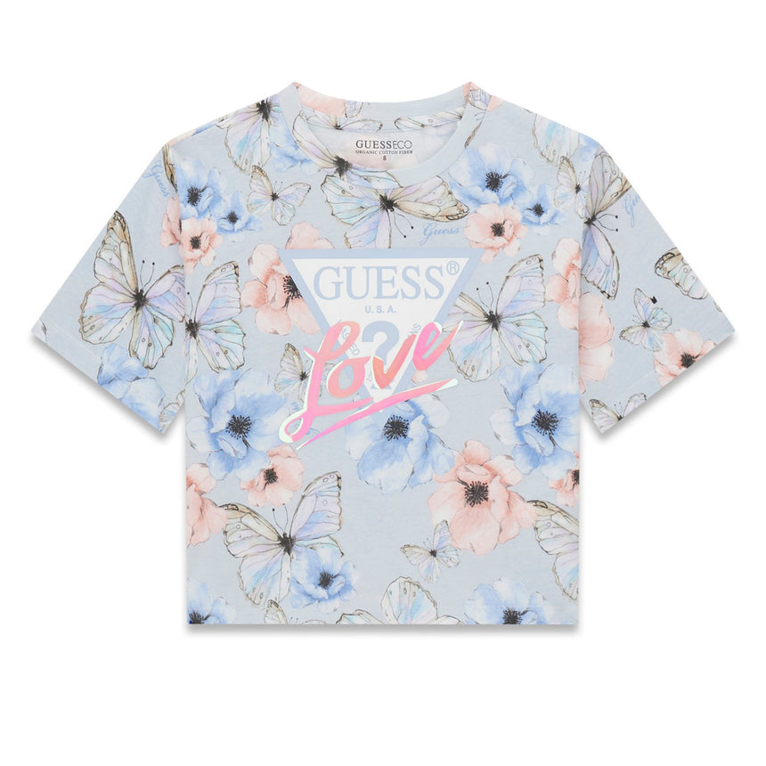 T-shirt Imprimée Papillon 7-14ans-Guess Kids-Bleu-7-GUE-J6RI08K6YW4-CLÉMENT