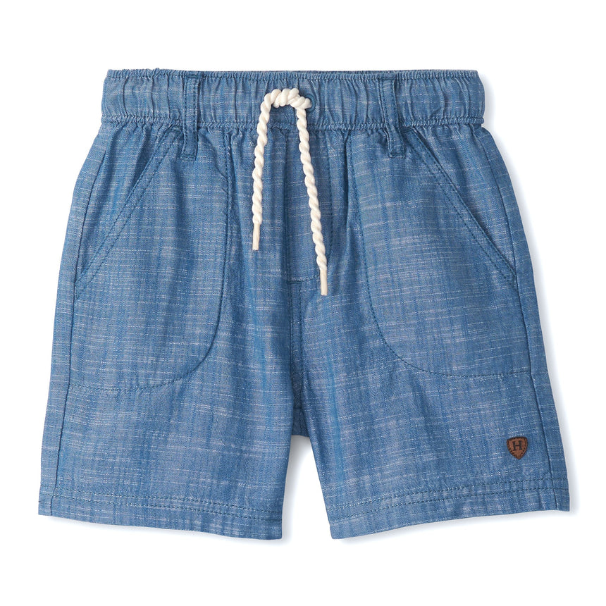 Short Pull On Chambray 3-24mois-Hatley-Bleu-3-6 m-HAT-S00BIT1391-CLÉMENT