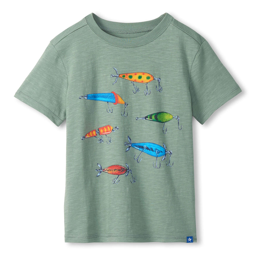 T-shirt Hameçon 3-8ans-Hatley-Olive-3-HAT-S26GLK1194-CLÉMENT