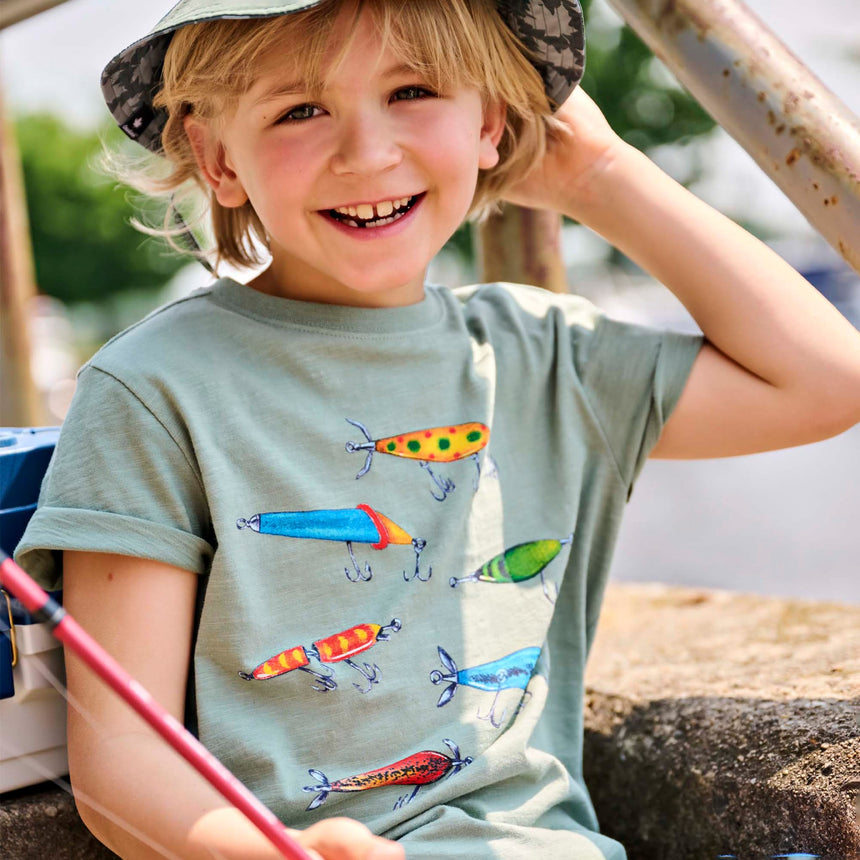 T-shirt Hameçon 3-8ans-Hatley-HAT-S26GLK1194-CLÉMENT